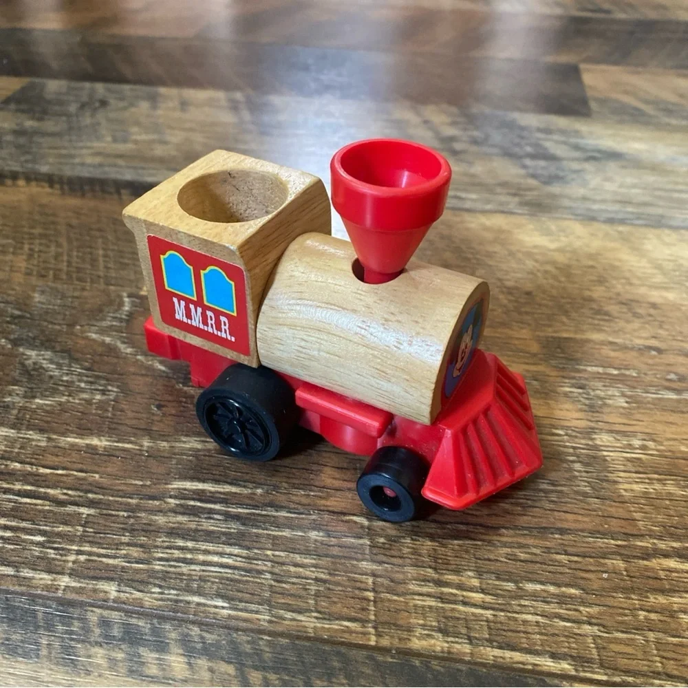 Vintage Mattel 1972 Mickey Mouse Wooden Wind Up TRAIN ONLY (No Characters) VTG - Picture 2 of 6